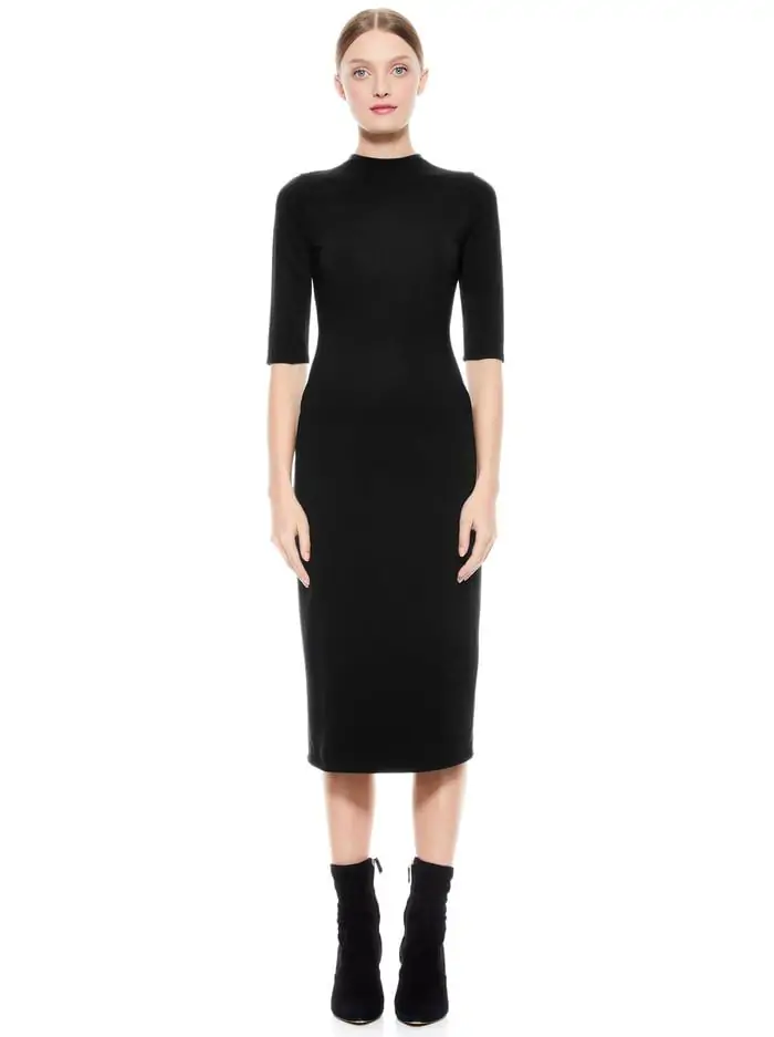 DELORA FITTED MIDI DRESS